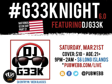 #G33kNight 6.0: National G33k Day Edition Part 2!