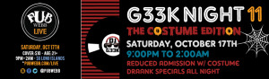 #G33kNight 11: The Costume Edition