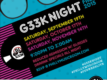 Philly Music Room Presents: #G33kNight Fall 2015