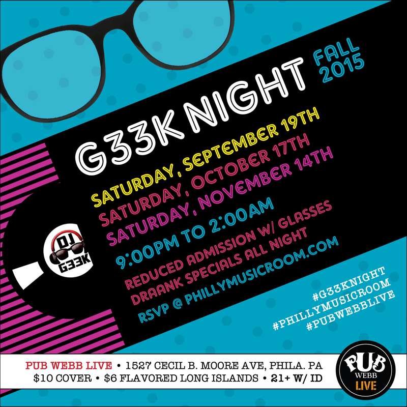 Philly Music Room Presents: #G33kNight Fall 2015