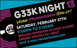 G33k Night 13: Young Professionals Turn-Up!
