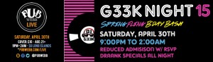 #G33kNight 15: Spring Fling Bday Bash!