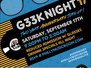 Philly Music Room Presents #G33kNight 17 Featuring DJ G33k